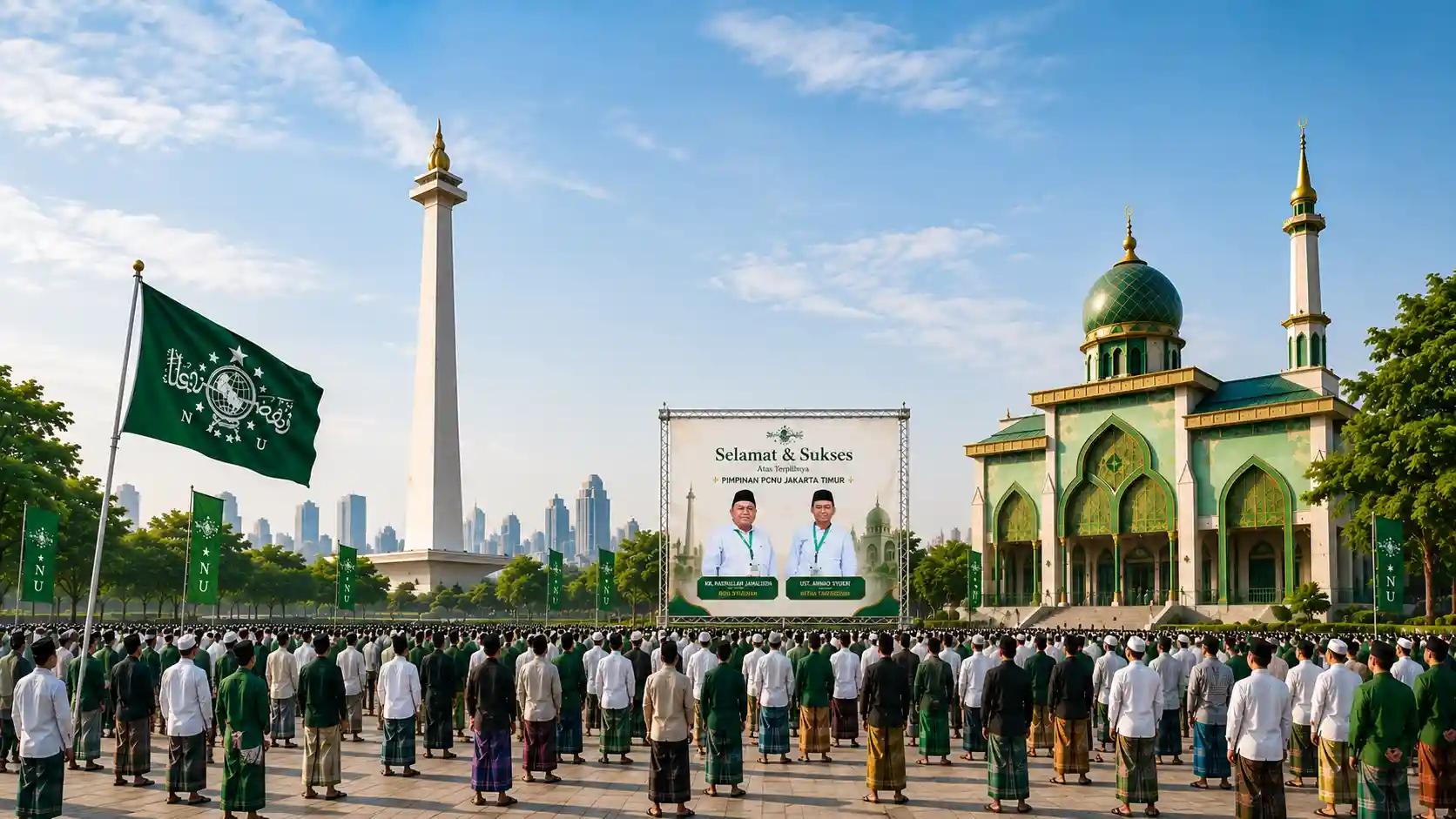 Kebersamaan pengurus dan warga PCNU Pengurus Cabang Kabupaten Flores Timur